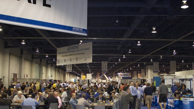 Lunch line at PACK EXPO 2013